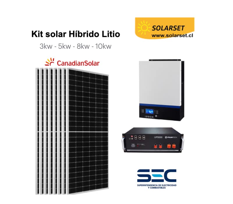 kit solar hibrido Solarset .001 Kit solar híbrido Solarset